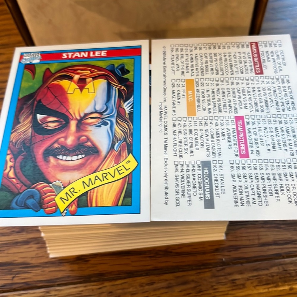 Marvel Universe Trading Cards - One Set